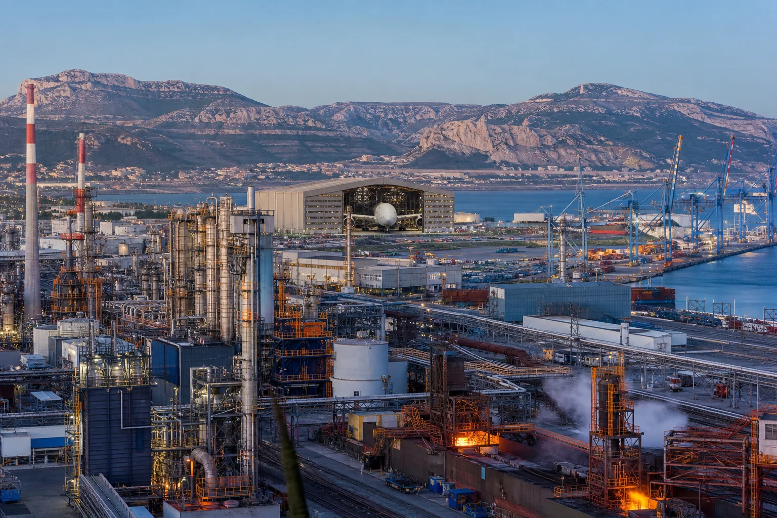 Industrie des Bouches-du-Rhône : Raffinage et pétrochimie, sidérurgie