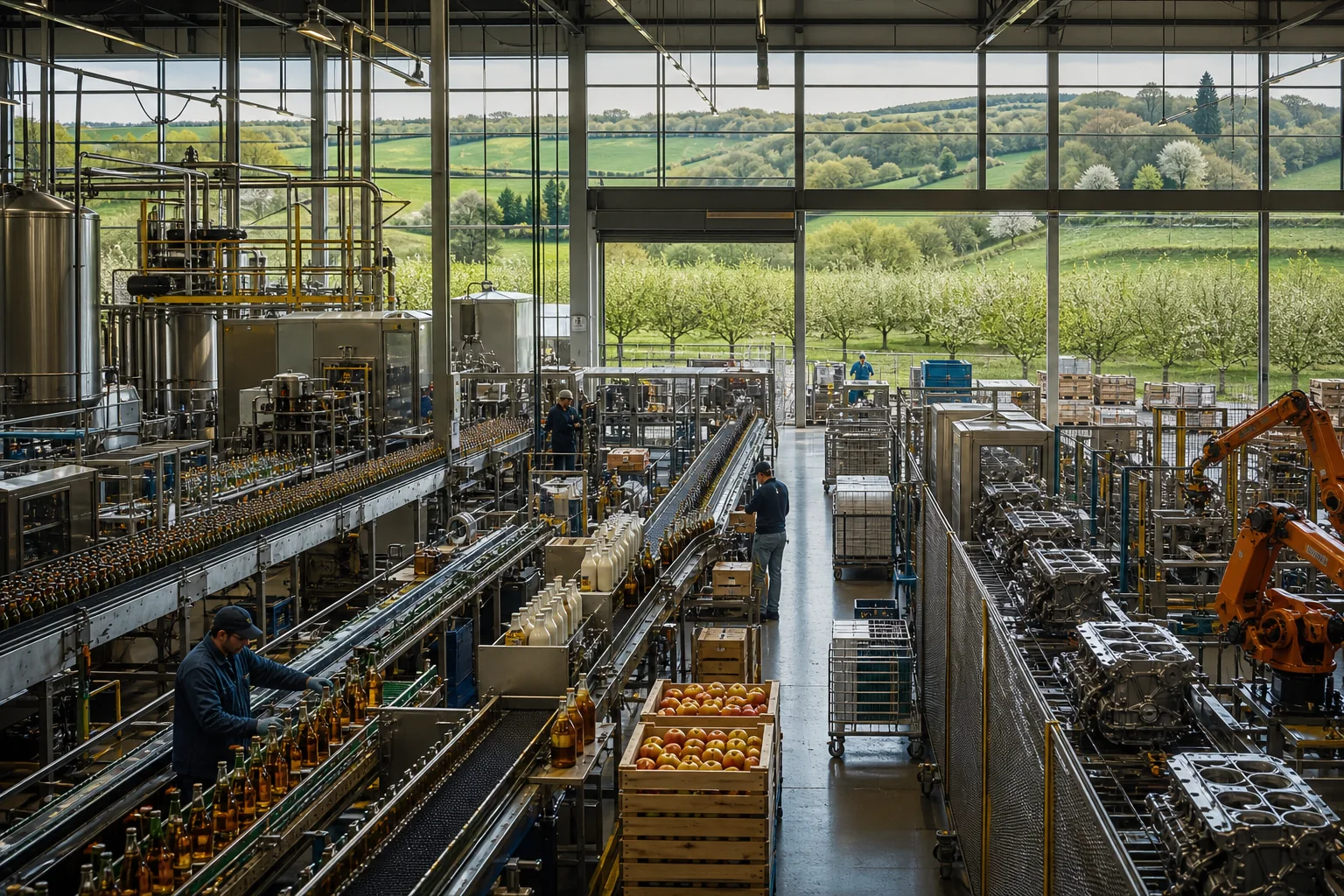 Industrie du Calvados : Agroalimentaire (lait, cidre, calvados), automobile et équipement