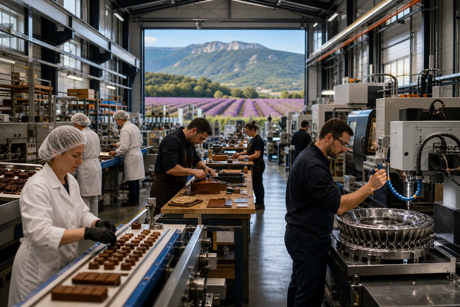 Industrie de la Drôme : Agroalimentaire (chocolat, nougat, aromatiques, fruits), énergie nucléaire