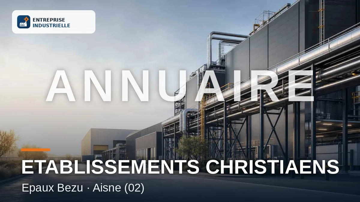 ETABLISSEMENTS CHRISTIAENS, entreprise industrielle à Epaux Bezu (02)