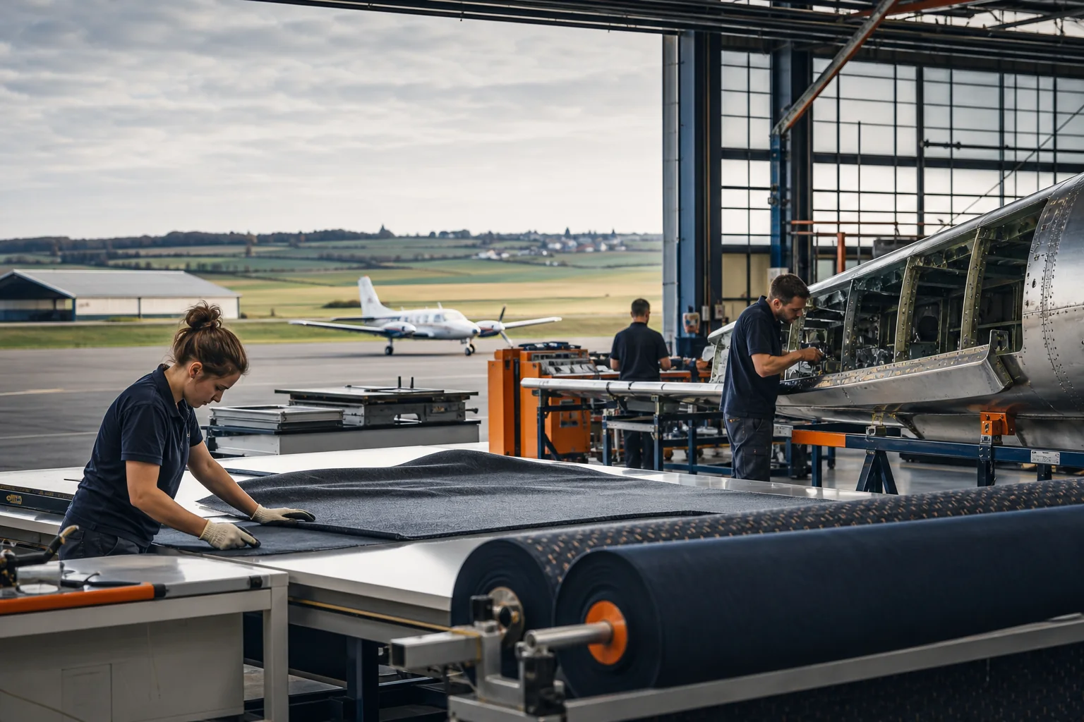 Industrie de l'Indre : Aéronautique et logistique aéroportuaire, textile technique et moquette