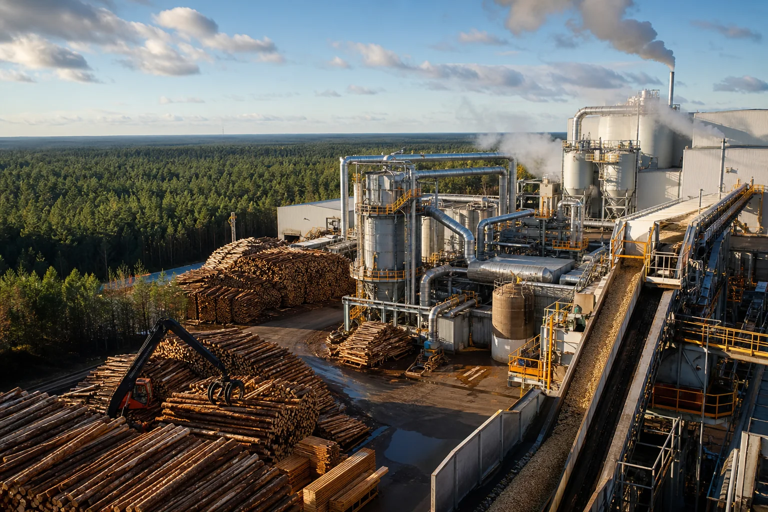Industrie des Landes : Bois, papier et panneaux