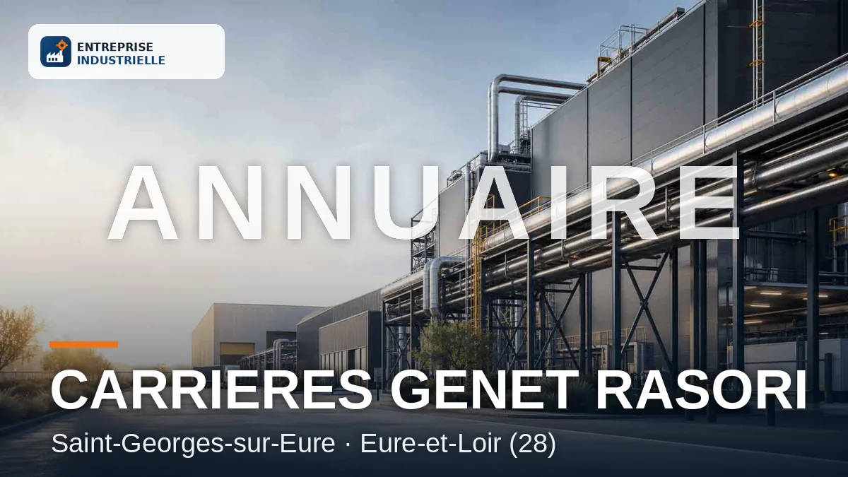 CARRIERES GENET RASORI, entreprise industrielle à Saint-Georges-sur-Eure (28)