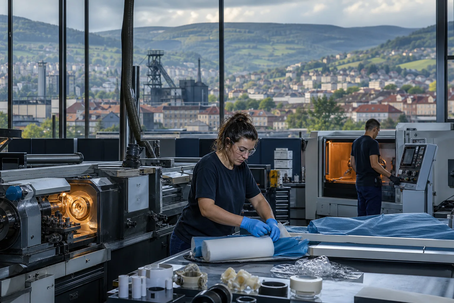 Industrie de la Loire : Métallurgie et mécanique, textile-habillement et médical