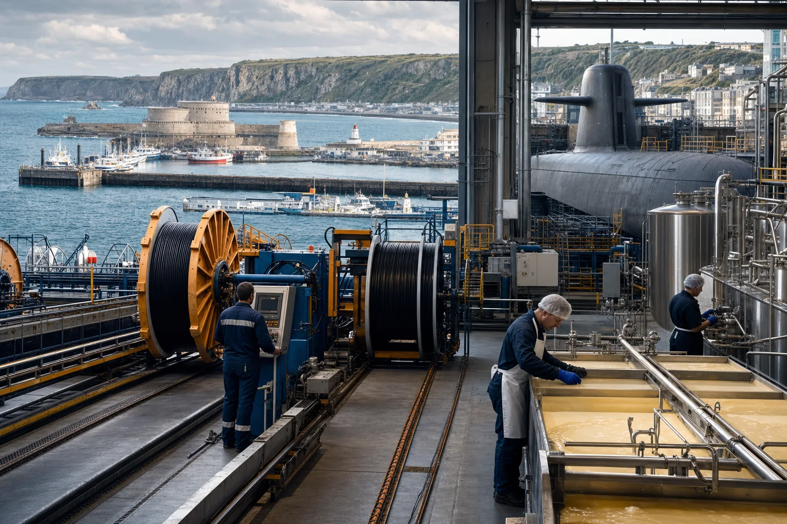Industrie de la Manche : Nucléaire et énergie, construction navale et défense