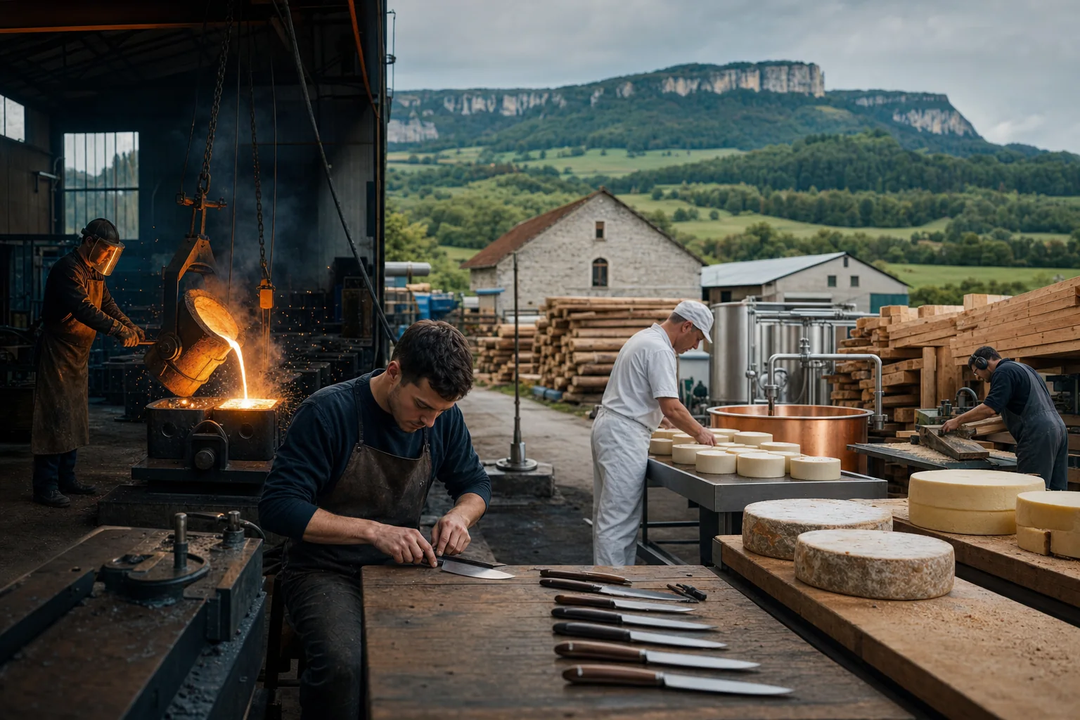 Industrie de la Haute-Marne : Métallurgie et fonderie, coutellerie et instruments