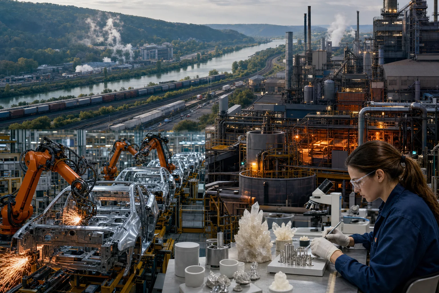 Industrie de la Moselle : Sidérurgie et métallurgie, automobile