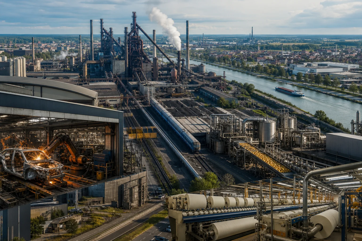 Industrie du Nord : Sidérurgie et métallurgie, automobile