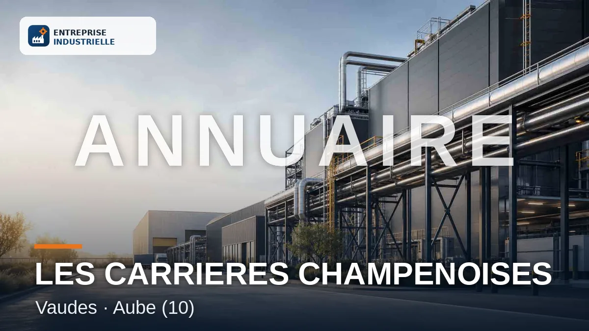 LES CARRIERES CHAMPENOISES, entreprise industrielle à Vaudes (10)