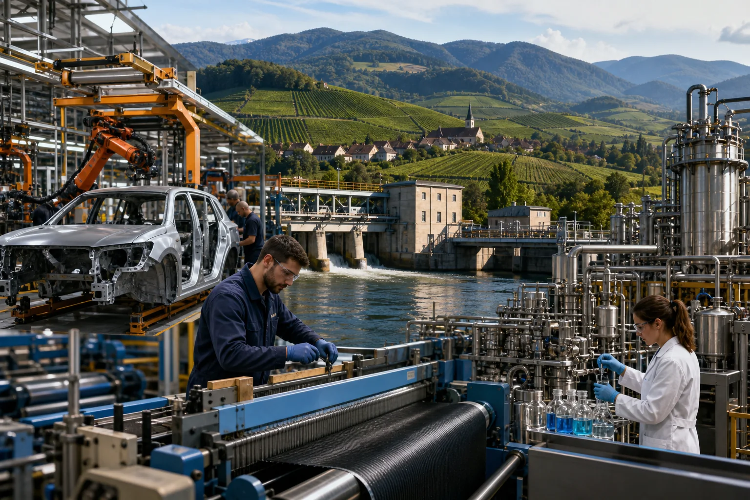 Industrie du Haut-Rhin : Automobile, chimie et pharmacie