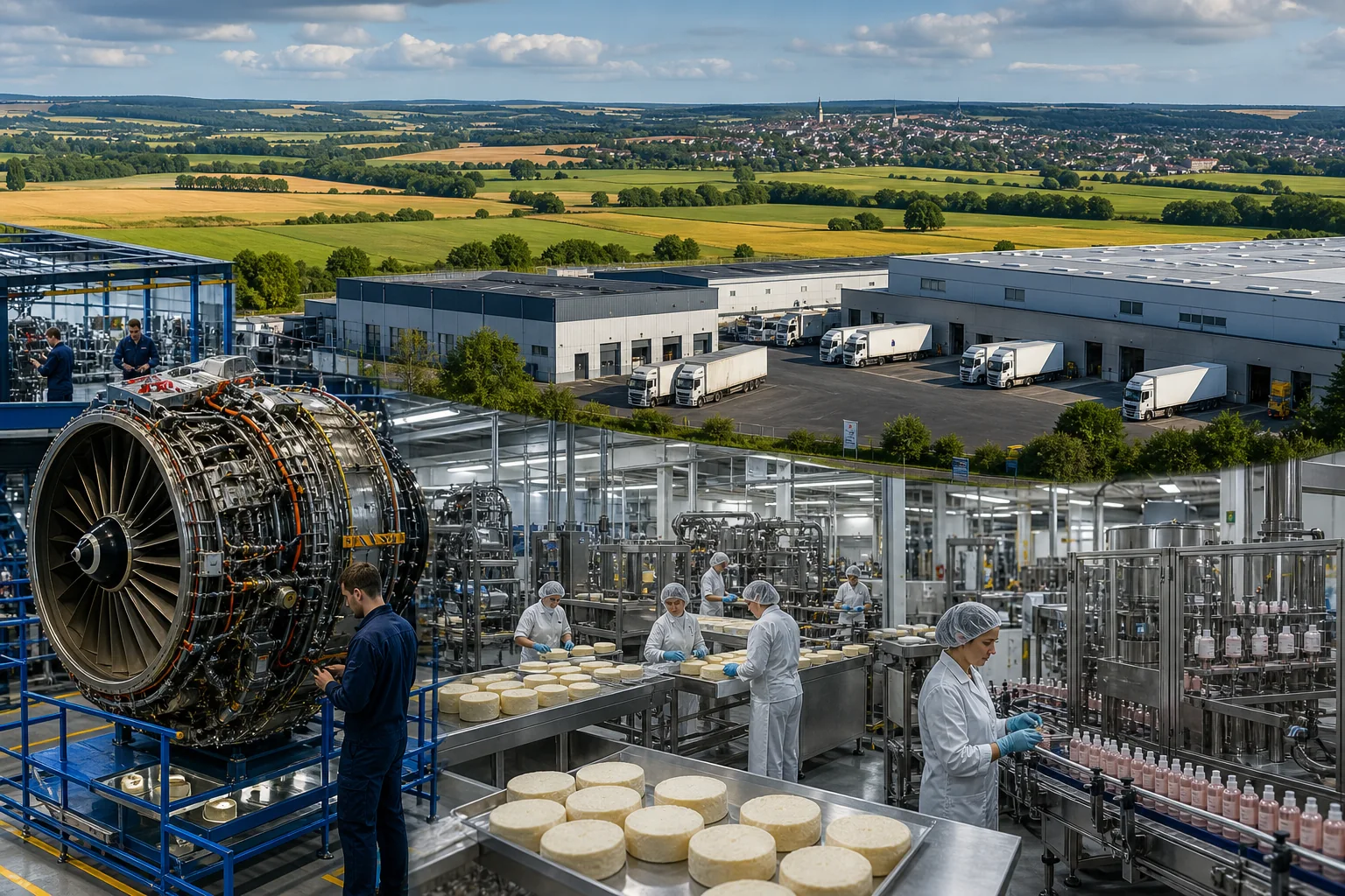 Industrie de Seine-et-Marne : Aéronautique et propulsion, agroalimentaire et fromage