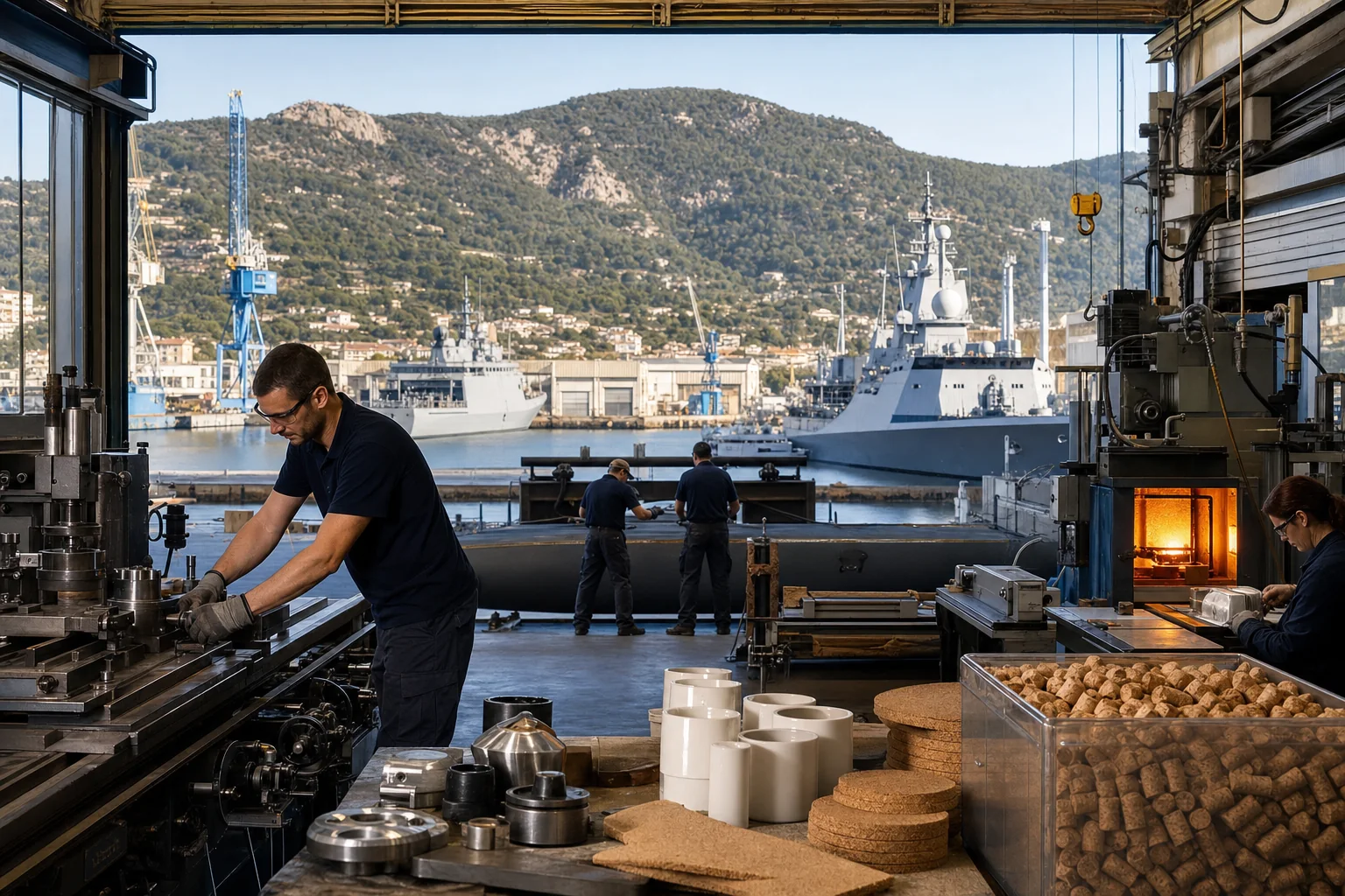 Industrie du Var : Naval et défense, matériaux et extraction