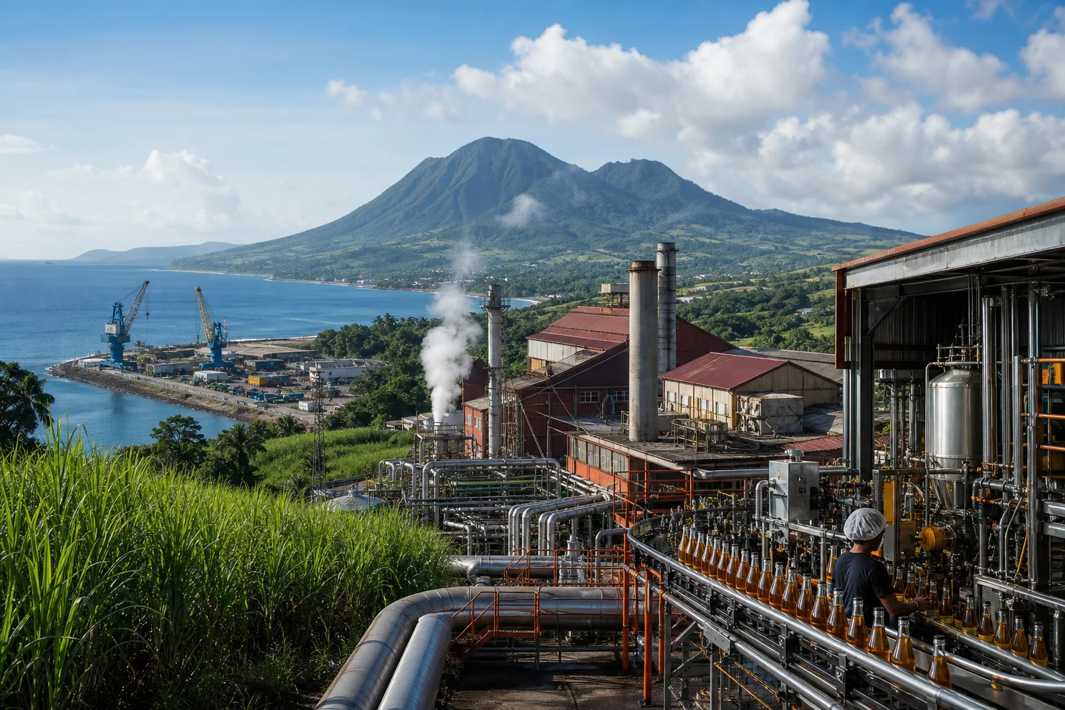 Industrie de la Guadeloupe : Agroalimentaire, sucre et rhum