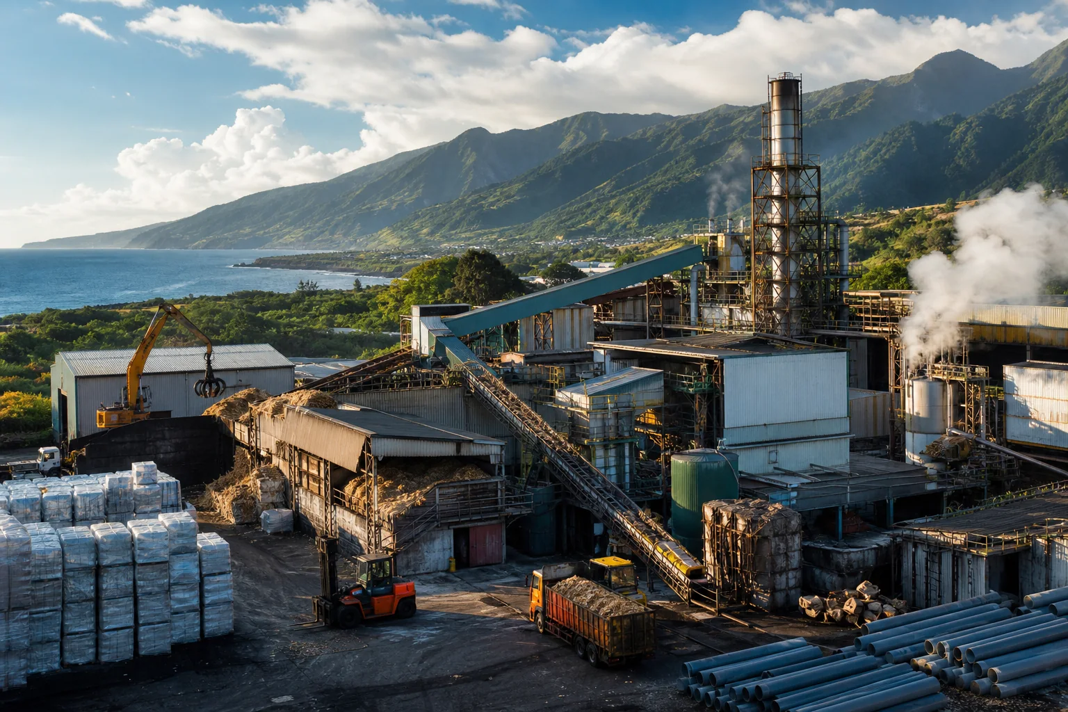 Industrie de la La Réunion : Industrie sucrière, rhum et boissons
