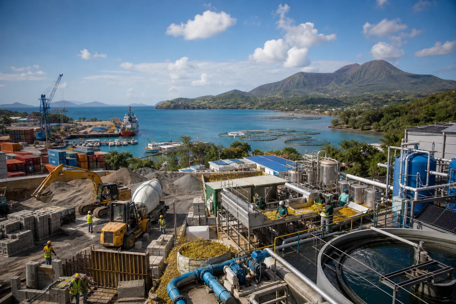 Industrie de Mayotte : Bâtiment et matériaux, agroalimentaire et boissons